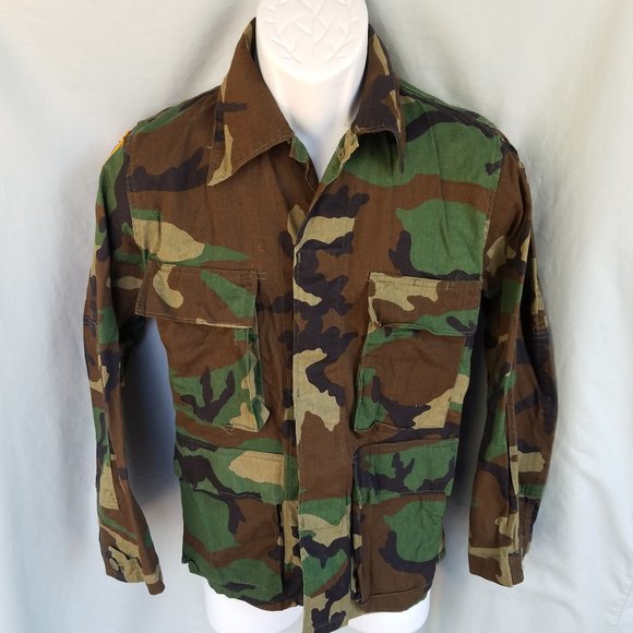 X-Small X-Short Woodland Camouflage Coat Jacket - Selma Apparel - Picture 1 of 10